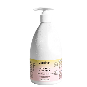 Молочко після депіляції з алое вера ALOE MILK CLEANSER VEDEALM500 фото